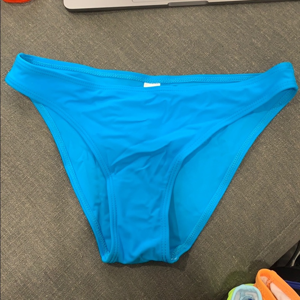 Blue bikini bottoms
